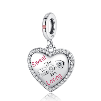 Silver-plated beaded pendant bracelet DIY loose beads and jewelry accessories