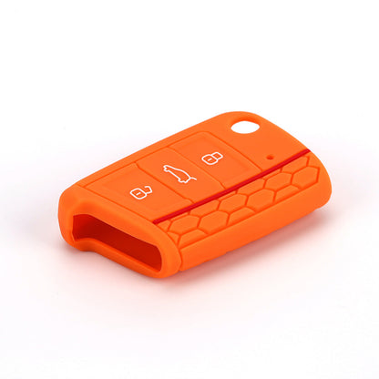 Brand new color silicone car key case in a colorful protective cover