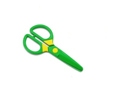 Children's educational plastic scissors in a colorful design, safe for crafting and learning, My Store brand