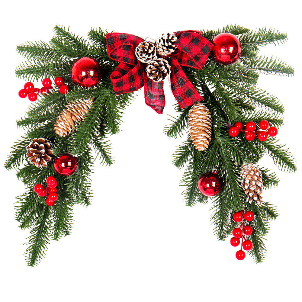 Christmas window wall hanging decoration with festive holiday design and hanging loop