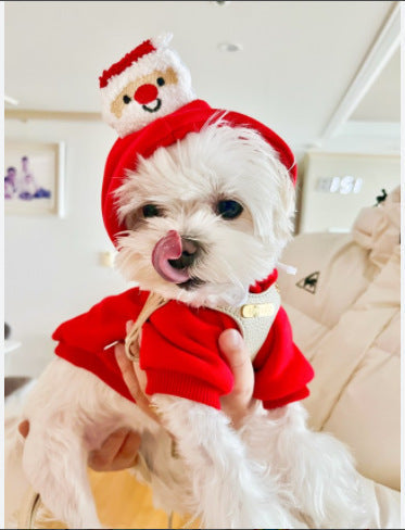 Pet sports fashion Christmas Day clothing by My Store, festive athletic outfit for dogs and cats