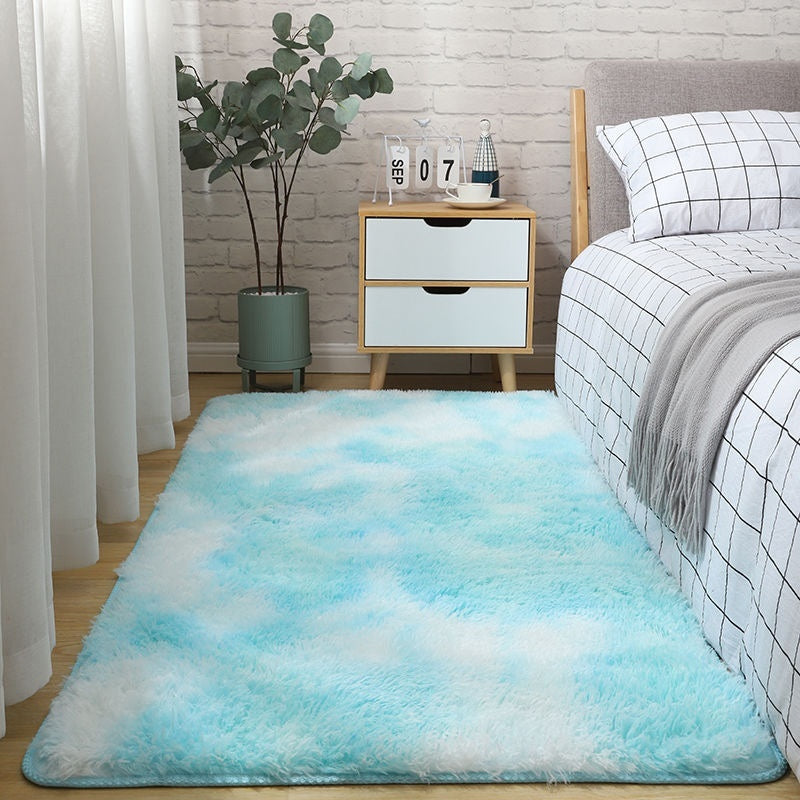Solid color silk-wool carpet for bedroom bedside or living room floor, My Store carpet