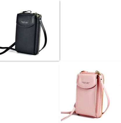 Lux Chic PU leather handbag by BACKUPMYFILESNOW® featuring a sleek design with gold-tone hardware and top handles.