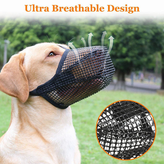 Fashion pet dog mouth cover mask by My Store, designed to cover a dog’s mouth with an adjustable fit
