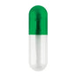 Coni-Snap® Empty Gelatin Capsules, Size 0, Green/Clear (5,000 Count)