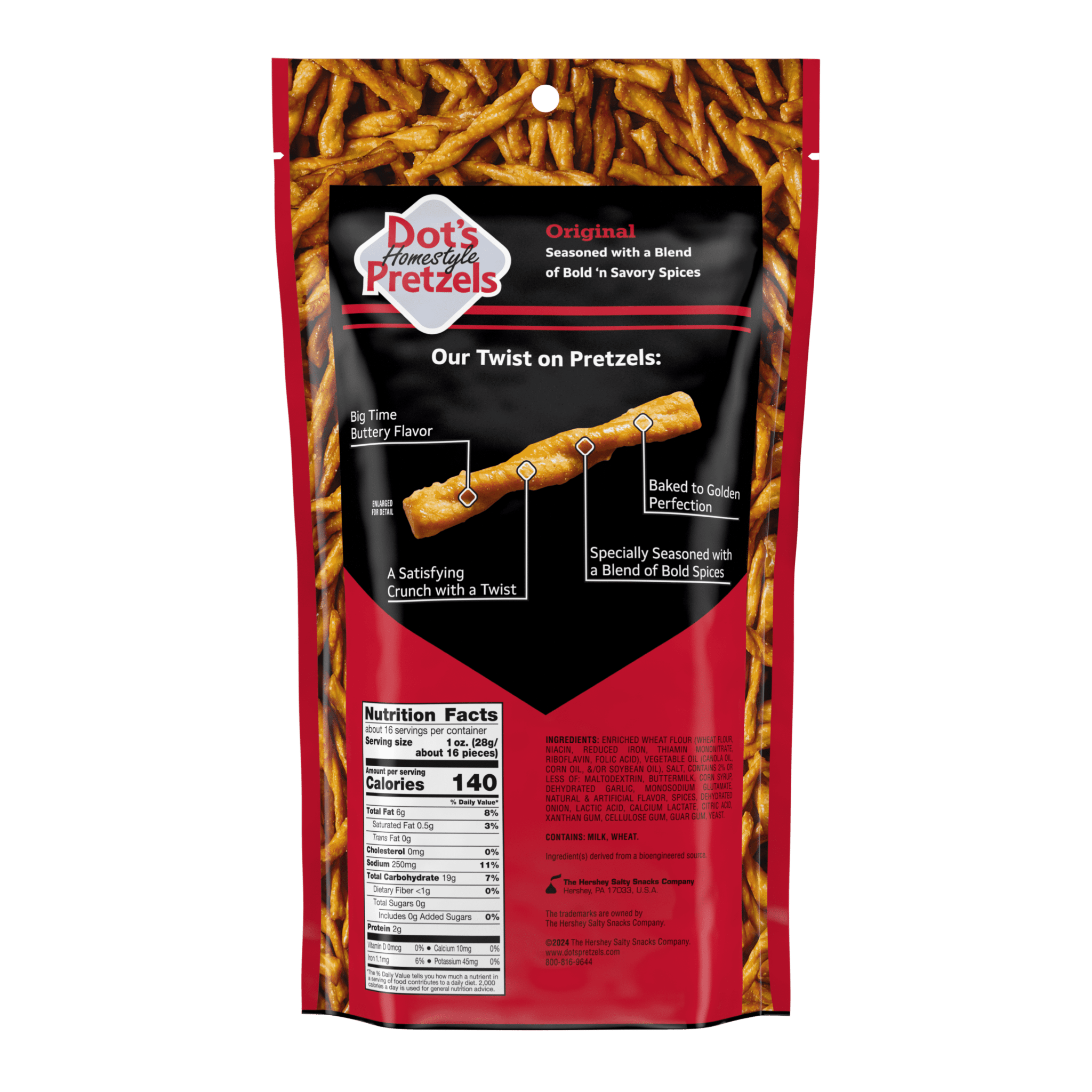 (5 Pack) Dot'S Homestyle Pretzels Original Seasoned Pretzel Twists Snack, 16 Oz - BACKUPMYFILESNOW.COM®