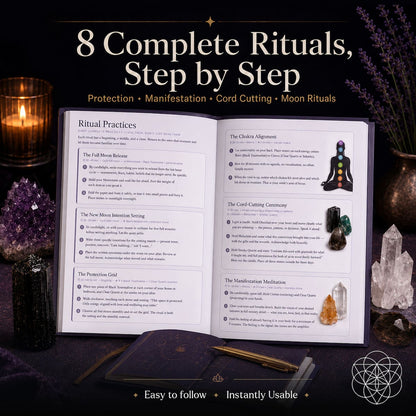 Cover of The Conscious Crystal Handbook ebook by Conscious Items, featuring colorful crystal illustrations and a clean layout.