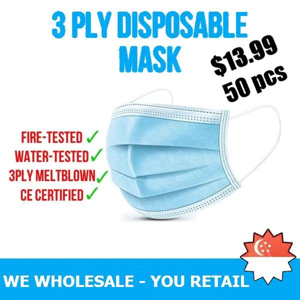 50 pcs CE Certified Disposable Face Masks - BACKUPMYFILESNOW