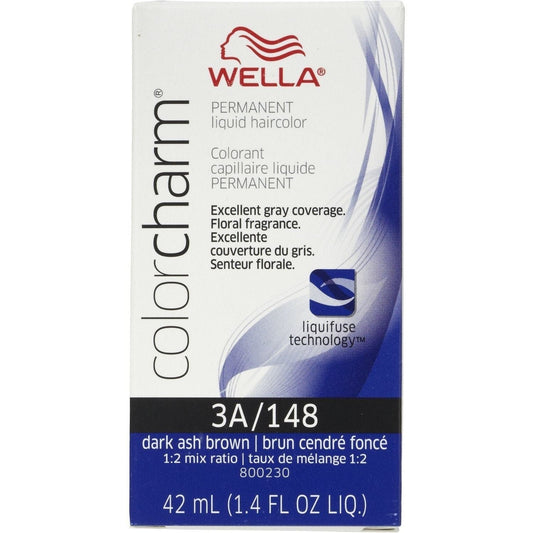 Wella Color Charm Permanent Liquid - 3A/148 Dark Ash Brown