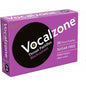 Vocalzone Blackcurrant Throat Pastilles by Pasteur Pharmacy, sugar-free, shown in a box with 24 pastilles in blackcurrant flavor.