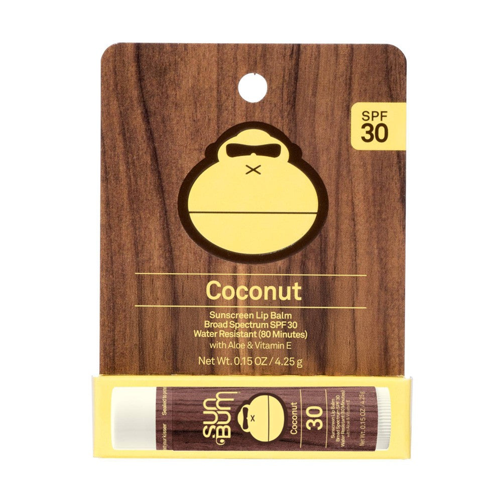 Sun Bum Broad Spectrum SPF 30 Coconut Sunscreen Lip Balm 0.15 Oz