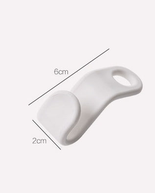 Plastic closet stack hanger rack with multi-function hooks for space-saving wardrobe and bedroom storage