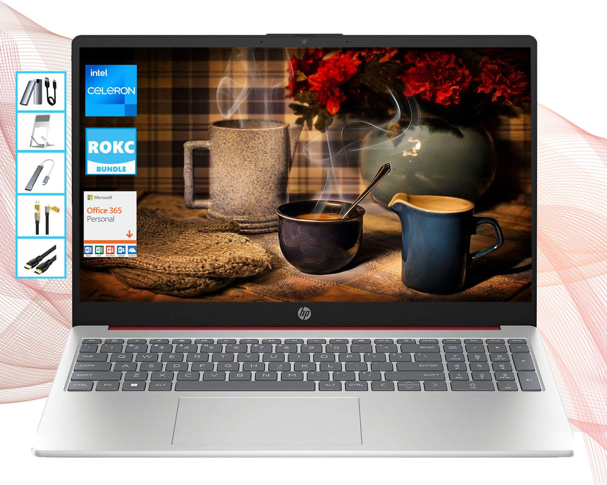 HP Windows 11 Multi-Core Laptop | 128GB SSD & Extras Bundle