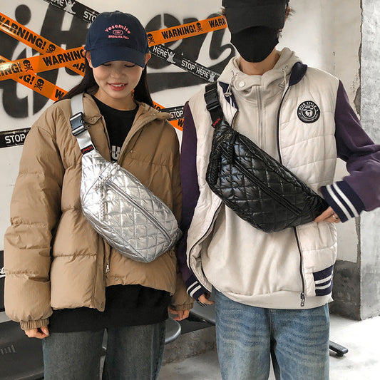 Women's large-capacity cotton jacket-style crossbody bag in waist bag design by My Store