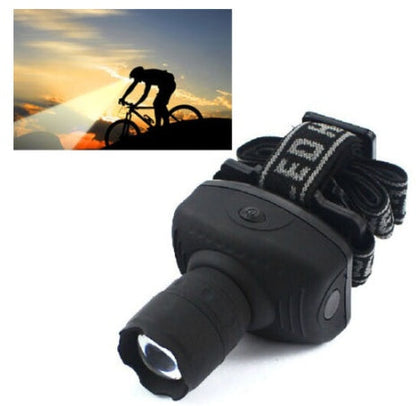Outdoor 3W LED strong headlight, compact head-mounted design for hands-free illumination