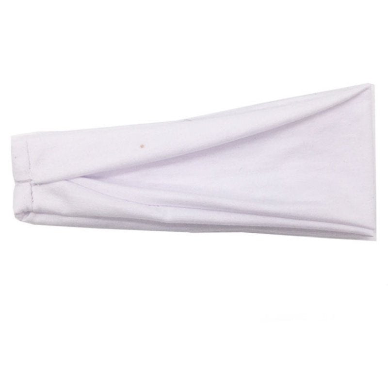 Sports stretch solid color striped running headband in a simple athletic design