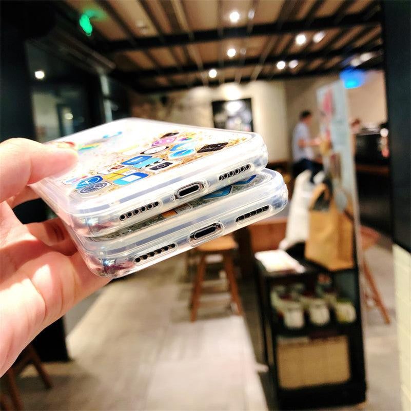Glittering mobile phone case by My Store, featuring a sparkling glitter finish