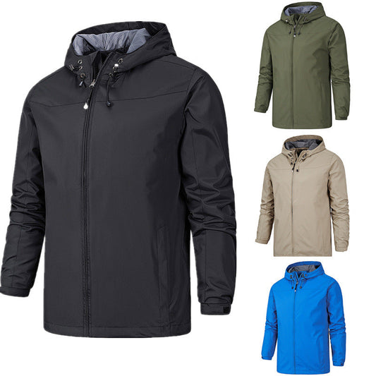 Men's outdoor windproof waterproof all-season mountaineering jacket in a durable design