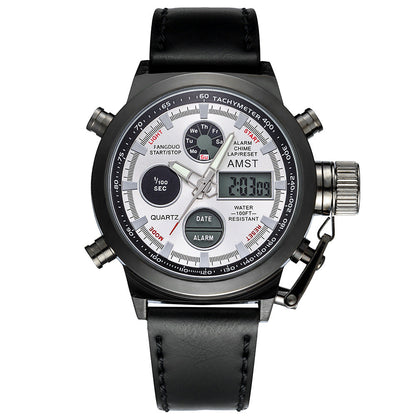 Retro minimalist men's electronic business casual sports watch with stylish design