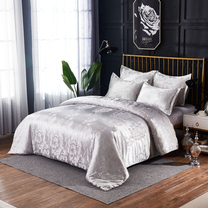 Three-piece bedding set by My Store, showing coordinated bed linens and pillowcases