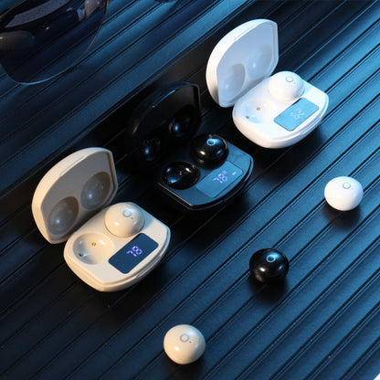 Wireless Bluetooth earbuds headset by My Store, compact in-ear design shown from the side