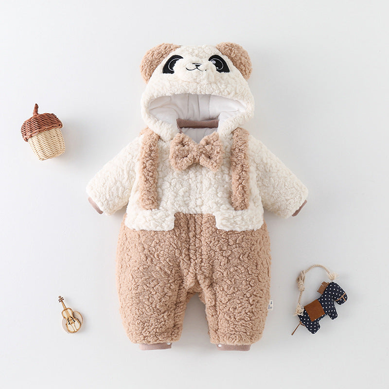 Thickened fleece-lined winter baby going-out clothes by My Store