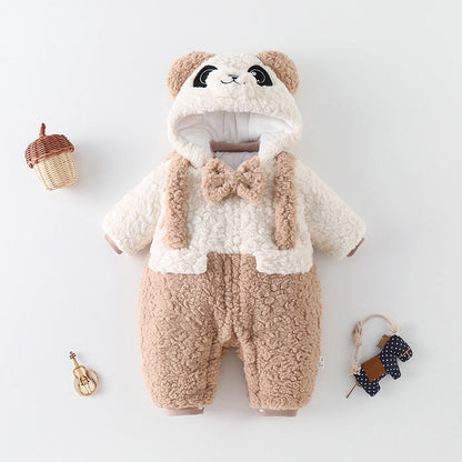 Thickened fleece-lined winter baby going-out clothes by My Store