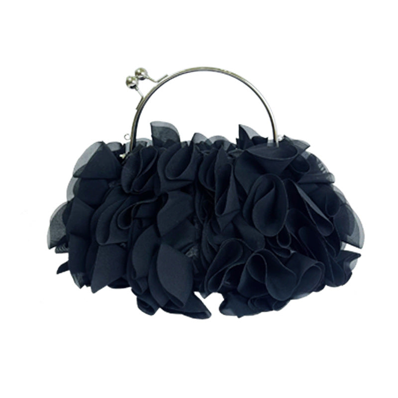 Women's three-dimensional lace casual handbag in a structured design