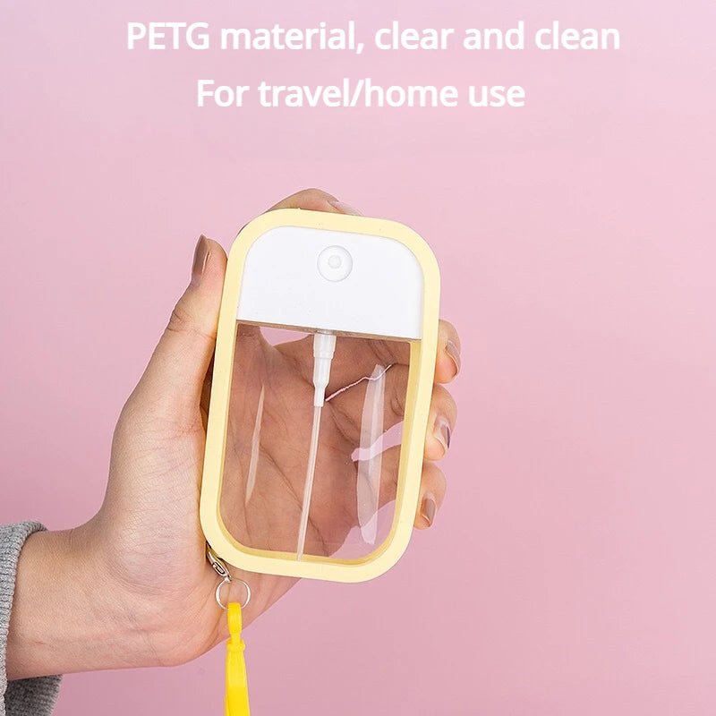 50ml Spray Small Sanitizing Spray Scented Vegan Hand Sanitizer with Keychain Perfume Alcohol Water Spray Bottle Travel Dispenser - BACKUPMYFILESNOW