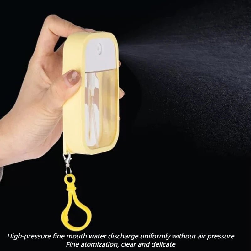 50ml Spray Small Sanitizing Spray Scented Vegan Hand Sanitizer with Keychain Perfume Alcohol Water Spray Bottle Travel Dispenser - BACKUPMYFILESNOW