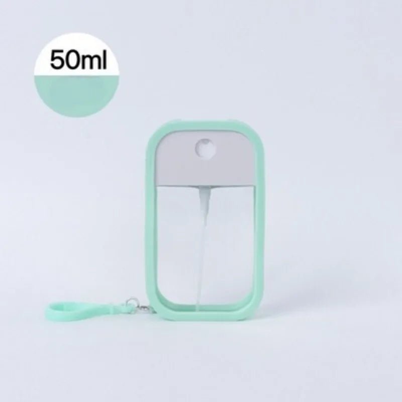 50ml Spray Small Sanitizing Spray Scented Vegan Hand Sanitizer with Keychain Perfume Alcohol Water Spray Bottle Travel Dispenser - BACKUPMYFILESNOW