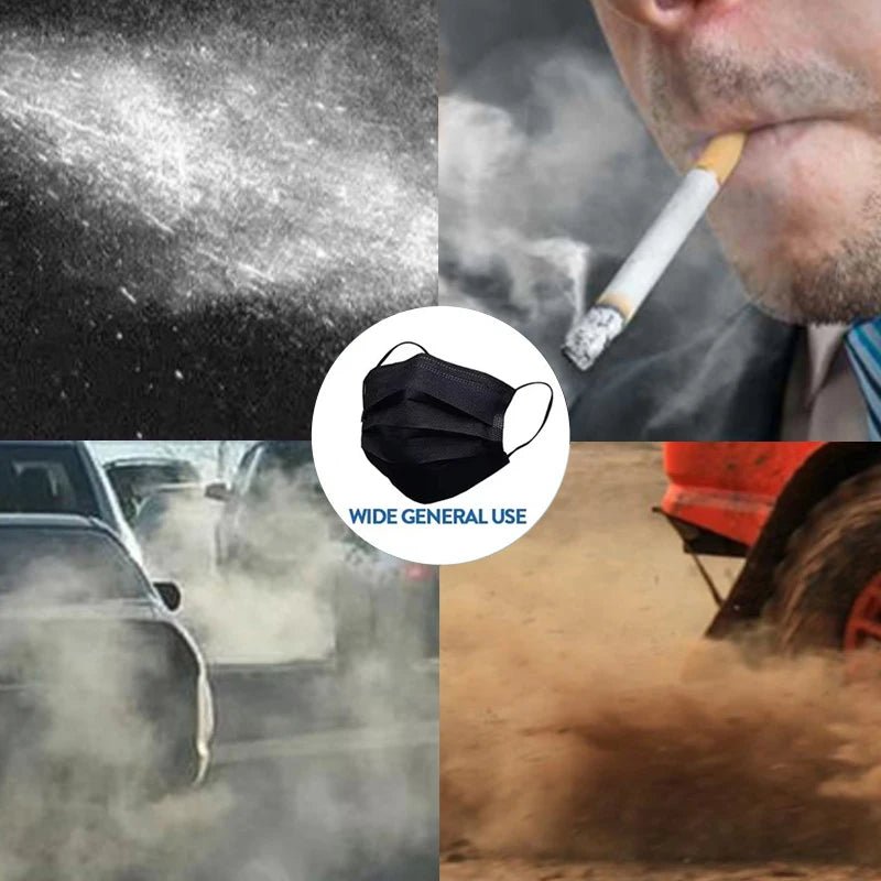 50pcs Disposable Mask Earloop Pink Bule Black White Mouth Masks 3 Layers Meltblown Non - Woven Breathable Face Mask - BACKUPMYFILESNOW