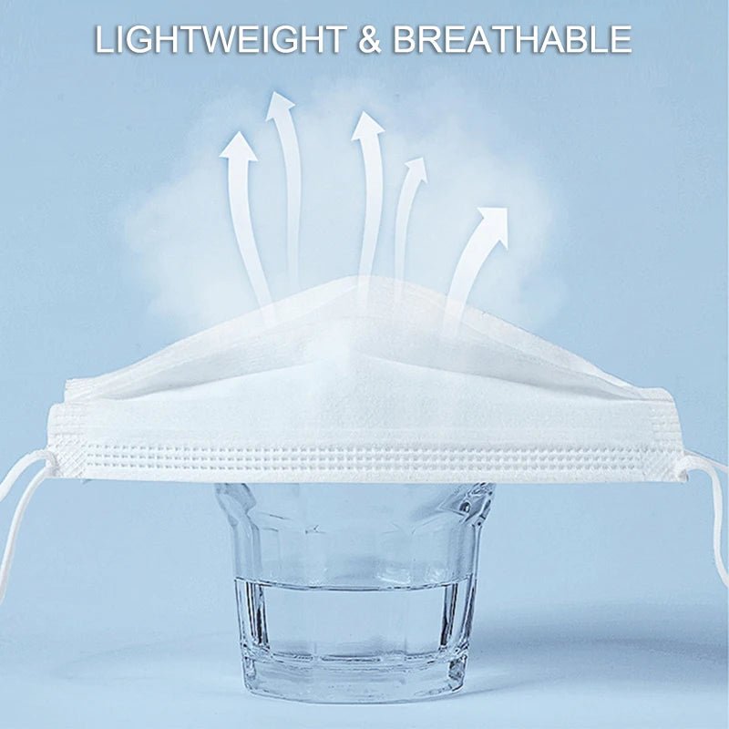 50pcs Disposable Mask Earloop Pink Bule Black White Mouth Masks 3 Layers Meltblown Non - Woven Breathable Face Mask - BACKUPMYFILESNOW