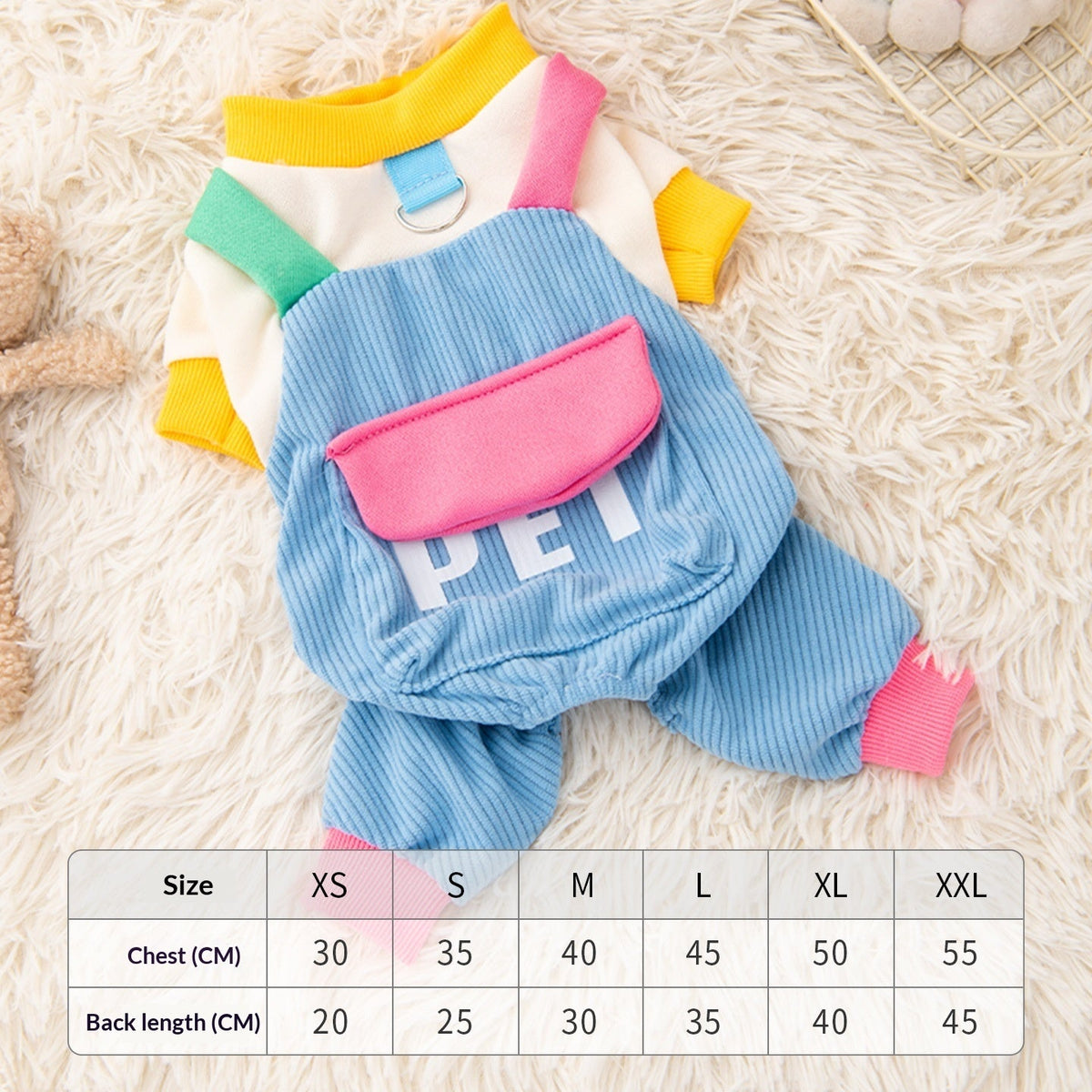 Dog polyester clothing for fall and winter, warm pet outfit from My Store