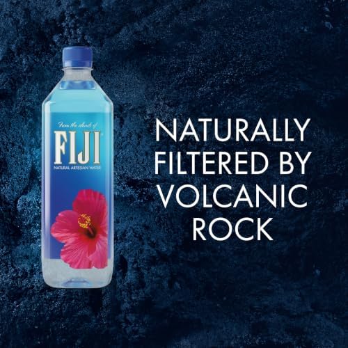 BackupsMyFilesNow FIJI natural artesian bottled water 700mL 23.7 fl oz pack of 12, showing clear bottles with Fiji label and cap