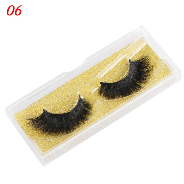 25mm wispy fluffy mink eyelashes, false lashes in a soft, voluminous style