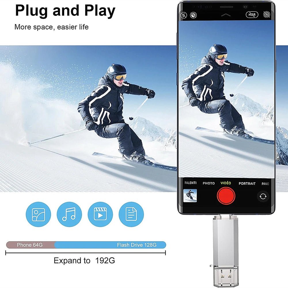 512G USB Flash Drive Photostick High Speed Sticks External Storage Pen Drive For Phone iPhone Android PC Copy Photo Videos Files - BACKUPMYFILESNOW.COM®