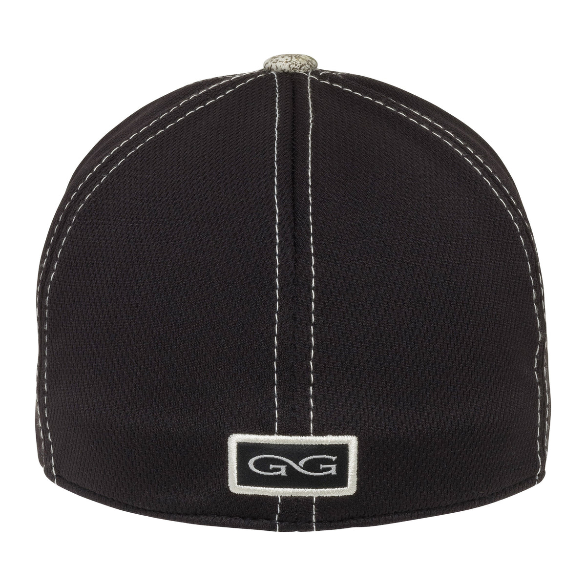 GameGuard fitted cap in caviar color with curved brim and adjustable strap, featuring the GameGuard logo on the front.