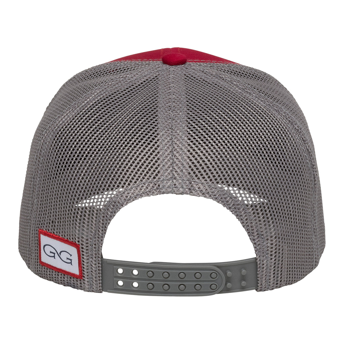 Red TriColor Glacier MeshBack Cap by GameGuard featuring a structured design and breathable mesh back.