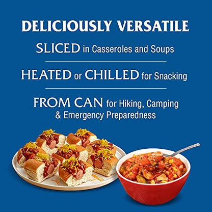 Libby's Vienna Sausage canned meat in 4.6 oz. can, ready-to-eat, with 10g protein per serving, bulk pack of 6