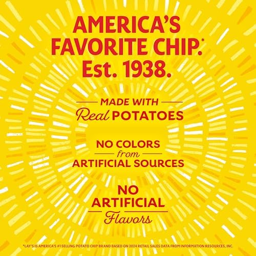 Assorted Lay's potato chips in 1 oz single-serve bags featuring four different flavors from the Lay's variety pack.