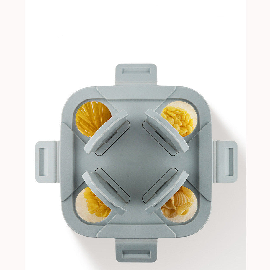 Whole grain storage box with clear lid and sturdy plastic design