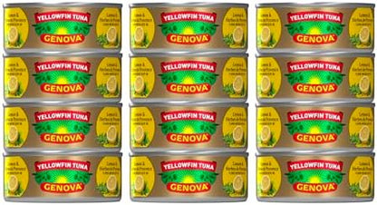 Genova Premium Yellowfin Tuna in lemon and herbes de Provence olive oil, 5 oz can, pack of 12, solid light tuna product image