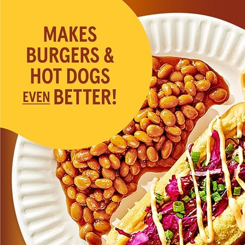 Bush's Best Maple Cured Bacon Baked Beans canned, 16 oz, pack of 12, featuring baked beans with bacon and maple flavor.