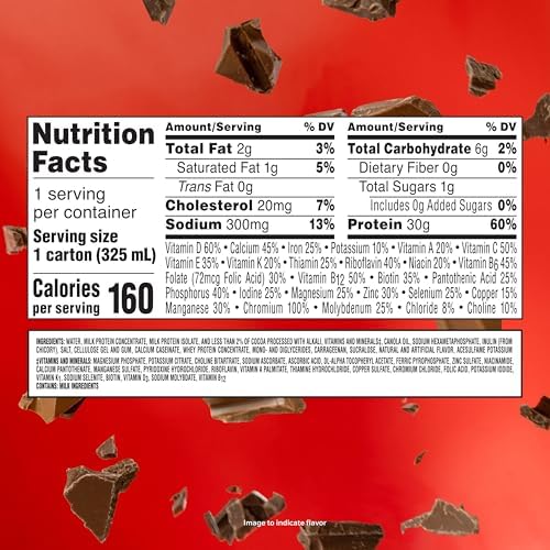 BOOST Glucose Control Max Protein Nutritional Drink in chocolate flavor, 11 fl oz bottle, ready to drink.
