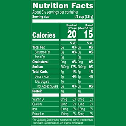 Canned green beans by Del Monte Harvest Selects Blue Lake in a 14.5 oz can, part of a 12-pack of canned vegetables.