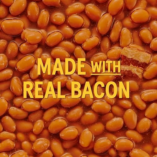 Canned Bush's Best Maple Cured Bacon Baked Beans in 16 oz can, pack of 12, featuring baked beans with bacon and maple flavor.