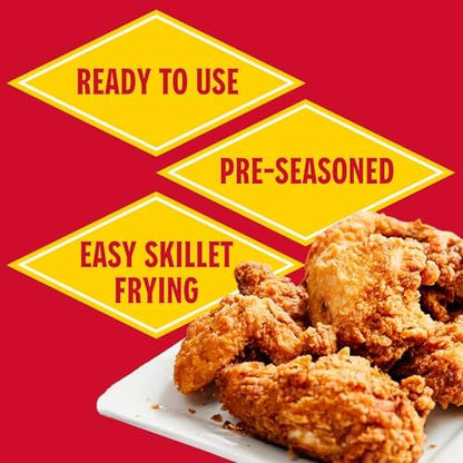Louisiana Fish Fry Chicken Fry Seasoning Mix in 9 oz packs, seasoned chicken fry mix with spices for flavorful frying
