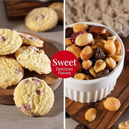 Broadway Basketeers sympathy snack gift box with assorted comforting treats and condolence care items.