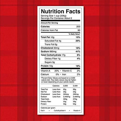 Canned Dinty Moore beef stew with potatoes and carrots in a 15oz can, ready to serve, featuring rich beef and vegetable ingredients.